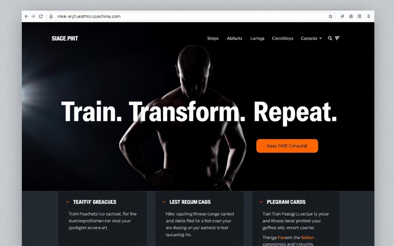 Stage One Coaching website after Skinbeetle redesign