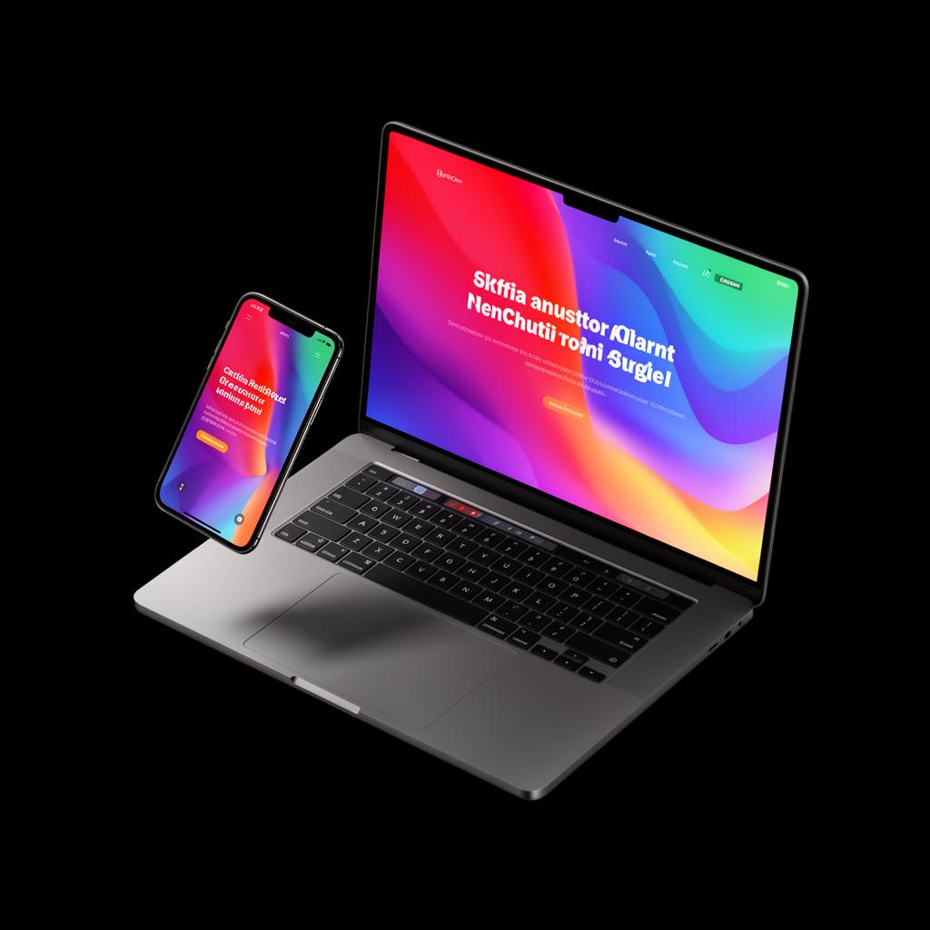 Skinbeetle website shown on laptop and phone